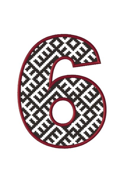 6 - cipars Latvju rakstos