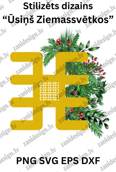 Ūsiņa zīme Ziemassvētki PNG DXF EPS SVG