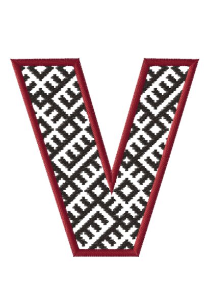 V - Alfabēta burts Latvju rakstos